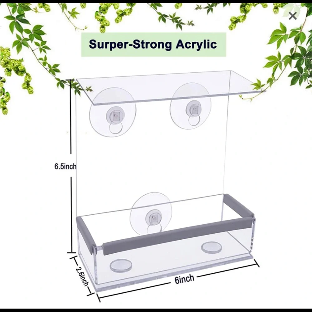 Window Bird Feeder With 5lbs Of Birdseed!